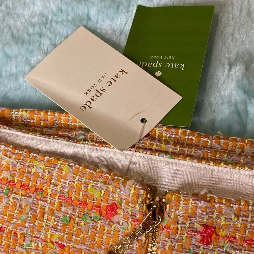 Kate Spade Textured Tweed Pamela Skirt Beautiful Multicolor Blend NWT
